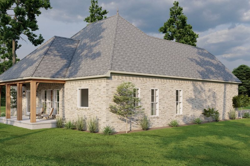Architectural House Design - Exterior - Rear Elevation 2 for European House Plan #17-2483 - 3 bed, 2 bath