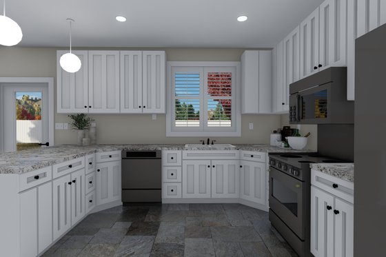 Interior - Kitchen 1 for Traditional House Plan #1060-105 - 4 bed, 2.5 bath