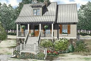 Country Exterior - Front Elevation Plan #17-2309