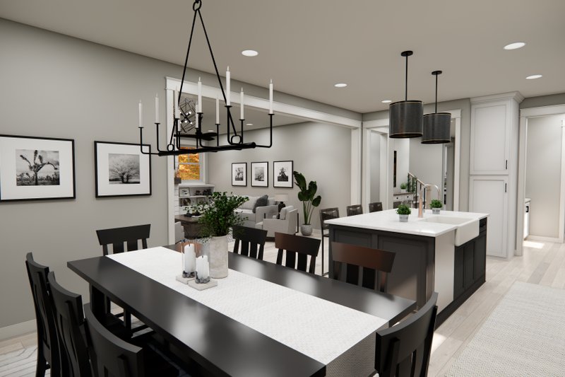 Home Plan - Interior - Dining Room for Farmhouse House Plan #51-1455 - 3 bed, 3.5 bath