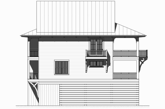 Exterior - Other Elevation for Beach House Plan #901-118 - 4 bed, 2.5 bath