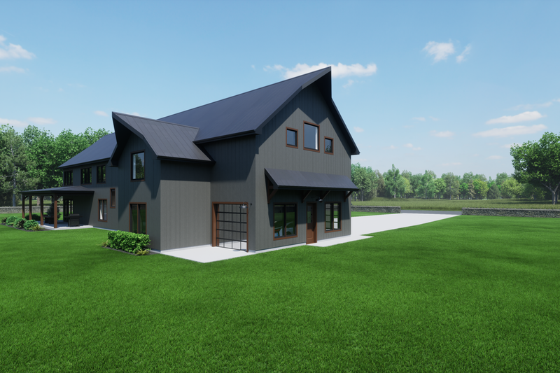 Architectural House Design - Exterior - Other Elevation 2 for Barndominium House Plan #1116-13 - 4 bed, 2.5 bath