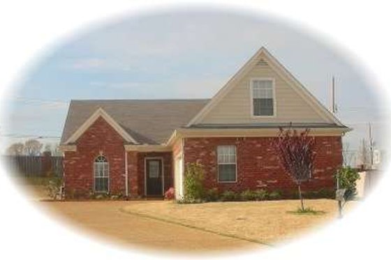 Exterior - Front Elevation for European House Plan #81-1443 - 3 bed, 2 bath
