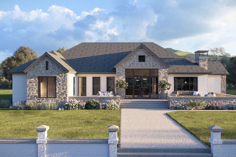 Dream House Plan - Exterior - Front Elevation 3 for Cottage House Plan #455-800 - 3 bed, 2.5 bath