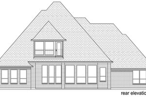 Exterior - Rear Elevation for Traditional House Plan #84-603 - 4 bed, 4 bath