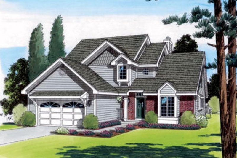 Country Style House Plan - 4 Beds 2.5 Baths 2300 Sq/Ft Plan #312-806
