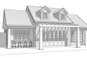 Beach Style House Plan - 1 Beds 1 Baths 1270 Sq/Ft Plan #1114-31 Exterior 