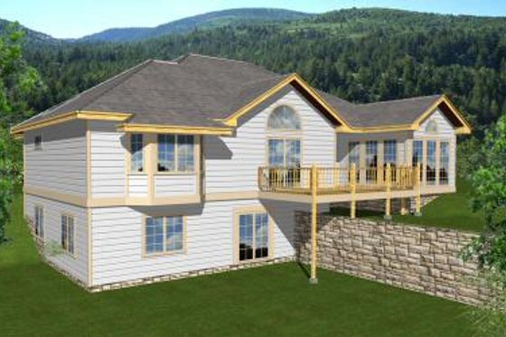 Exterior - Front Elevation for Bungalow House Plan #112-139 - 3 bed, 2.5 bath