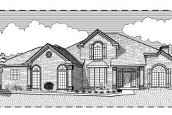 Exterior - Front Elevation for Traditional House Plan #65-329 - 4 bed, 3.5 bath
