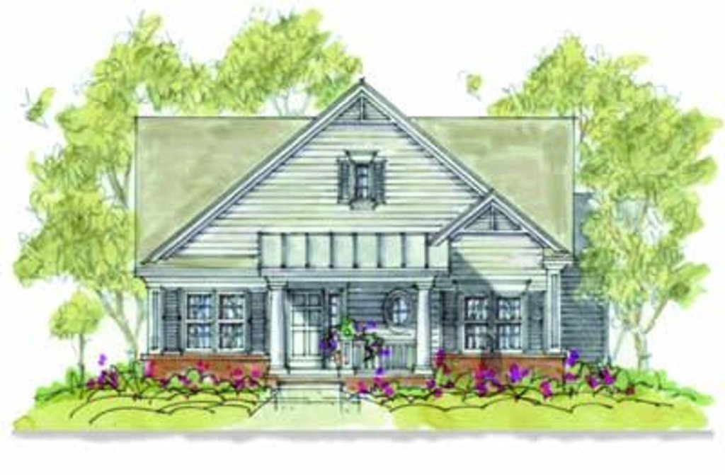 Bungalow Style House Plan - 2 Beds 2 Baths 1375 Sq/Ft Plan #20-413