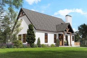 Exterior - Other Elevation for Country House Plan #54-566 - 5 bed, 4 bath