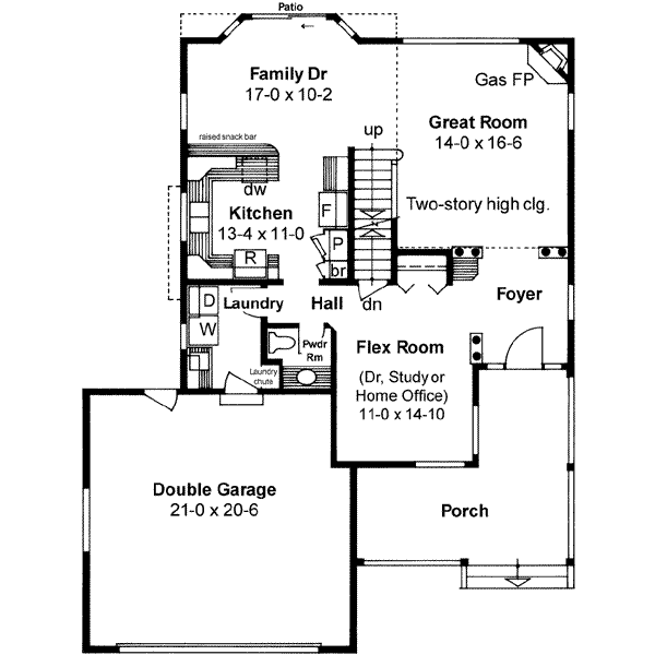 Traditional Floor Plan - Main Floor Plan #126-138