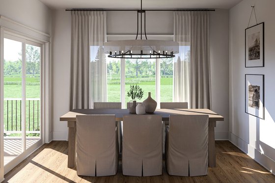 Interior - Dining Room for Farmhouse House Plan #455-276 - 3 bed, 2 bath