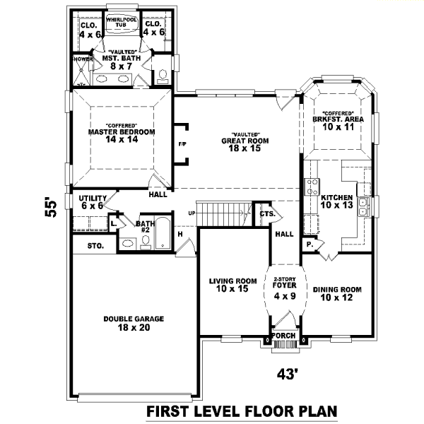 European Floor Plan - Main Floor Plan #81-13669