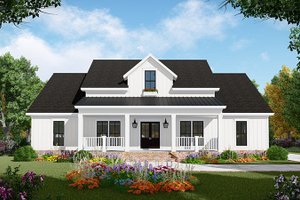 Country Exterior - Front Elevation Plan #21-444
