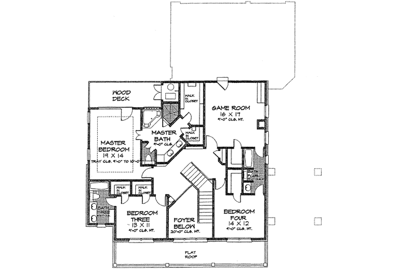 Home Plan - Floor Plan - Upper Floor for Colonial House Plan #310-684 - 4 bed, 4 bath