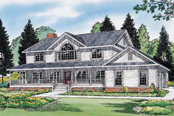 Exterior - Other Elevation 3 for Country House Plan #312-576 - 4 bed, 3 bath