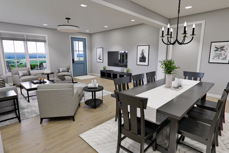 Dream House Plan - Interior - Dining Room 2 for Farmhouse House Plan #51-1280 - 4 bed, 3.5 bath