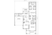 Tudor Style House Plan - 3 Beds 2.5 Baths 1906 Sq/Ft Plan #17-2076 