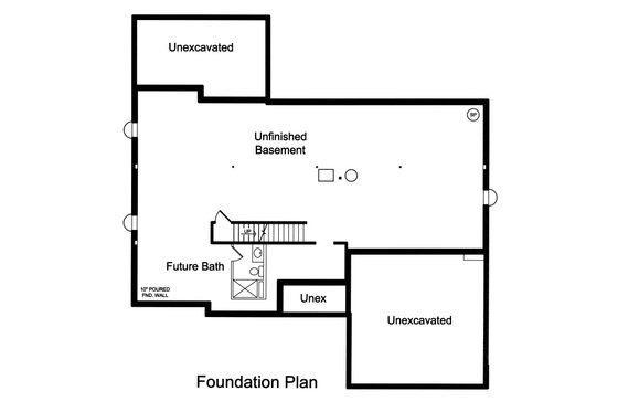 Unfinished Basement Foundation