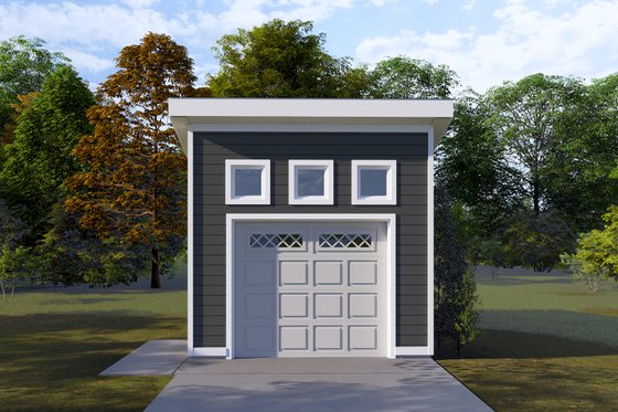 Exterior - Front Elevation 3 for Modern House Plan #1060-229, 0 bath