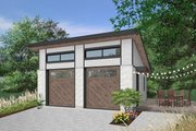 Contemporary Style House Plan - 0 Beds 0 Baths 624 Sq/Ft Plan #23-2636 