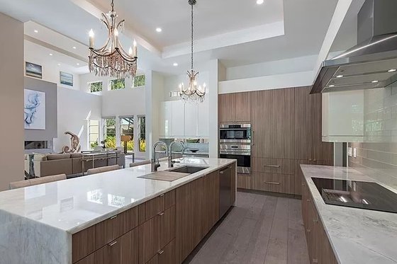 Interior - Kitchen 1 for Contemporary House Plan #548-59 - 4 bed, 4.5 bath