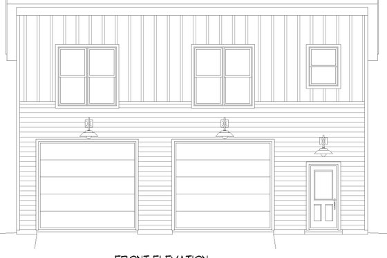 Exterior - Front Elevation 3 for Contemporary House Plan #932-763 - 2 bed, 1 bath