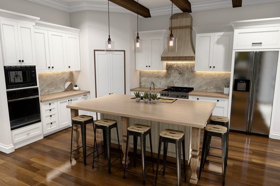 Interior - Kitchen for Ranch House Plan #54-565 - 3 bed, 2.5 bath