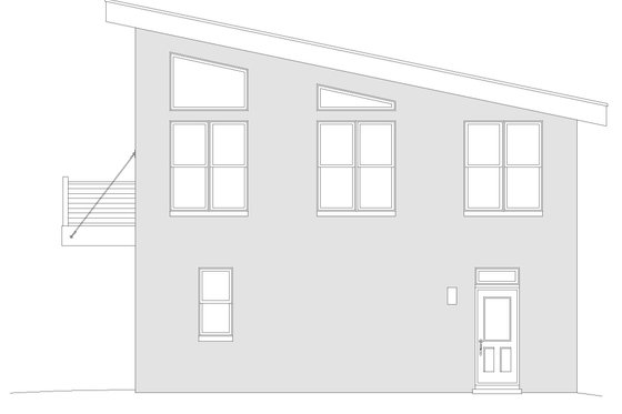 Exterior - Other Elevation 2 for Modern House Plan #932-410 - 3 bed, 2 bath