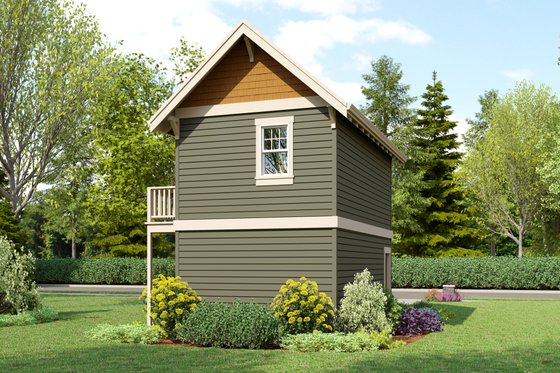 Exterior - Front Elevation 3 for Cottage House Plan #48-1092 - 1 bed, 1 bath