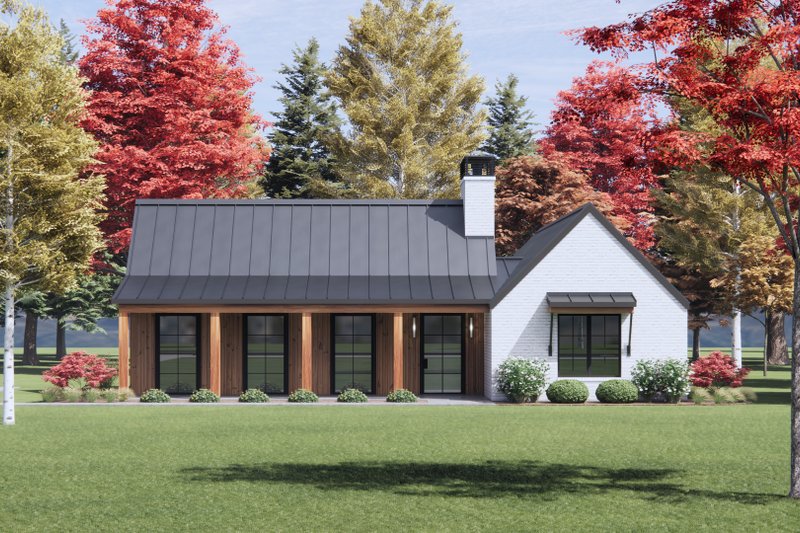 House Design - Exterior - Front Elevation 5 for Farmhouse House Plan #1096-121 - 3 bed, 2 bath