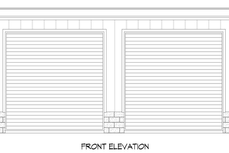 Home Plan - Exterior - Front Elevation 3 for Modern House Plan #932-770, 0 bath