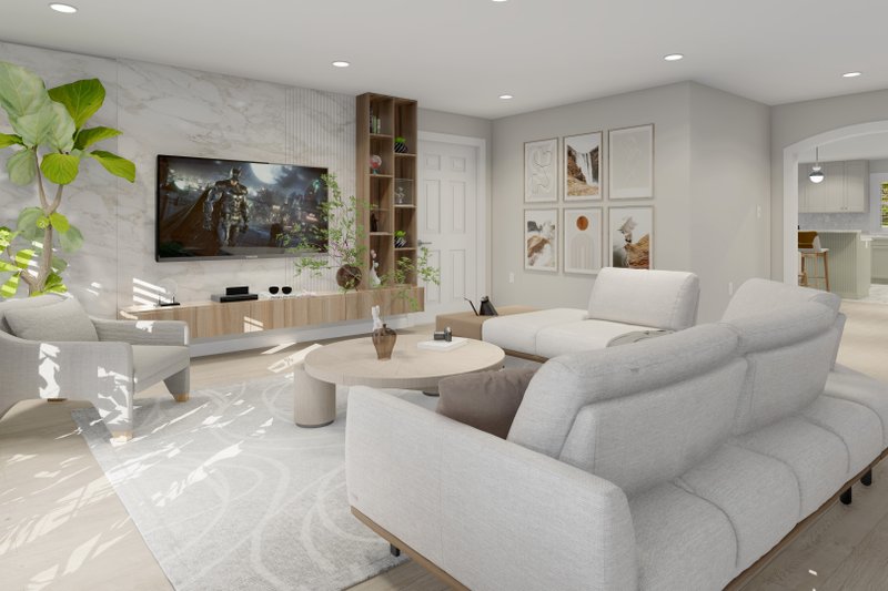 House Design - Interior - Family Room for Ranch House Plan #1060-22 - 5 bed, 3 bath