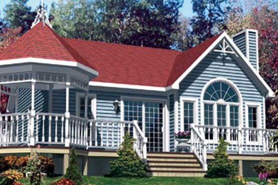 Exterior - Front Elevation for Traditional House Plan #138-290 - 1 bed, 1 bath