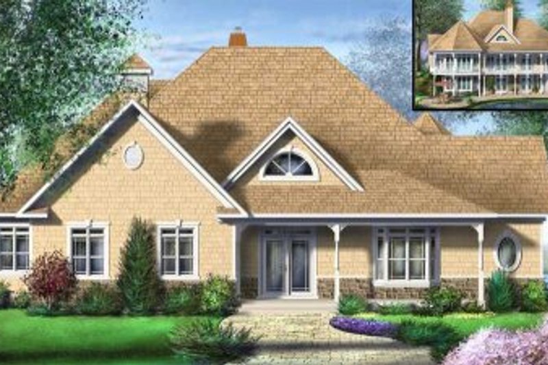Traditional Style House Plan - 2 Beds 1.5 Baths 2515 Sq/Ft Plan #25-4120