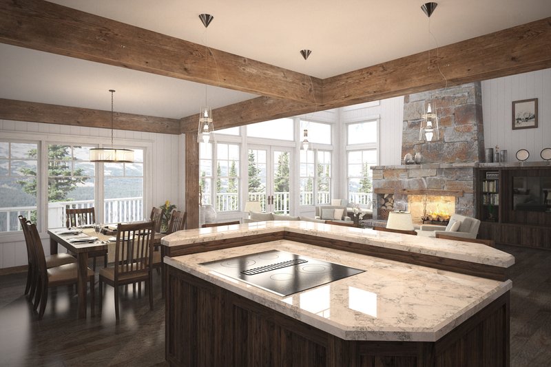 Dream House Plan - Interior - Dining Room for Craftsman House Plan #124-680 - 3 bed, 2.5 bath