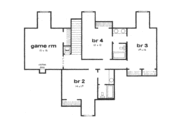 Mediterranean Style House Plan - 5 Beds 3.5 Baths 3260 Sq/Ft Plan #36-303 