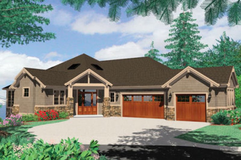 Dream House Plan - Craftsman Exterior - Front Elevation Plan #48-432