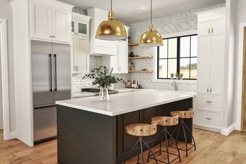 House Design - Interior - Kitchen for Farmhouse House Plan #119-472 - 3 bed, 3.5 bath