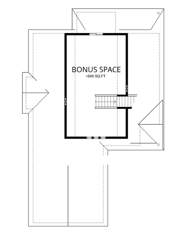 House Blueprint - Farmhouse Floor Plan - Upper Floor Plan #112-186