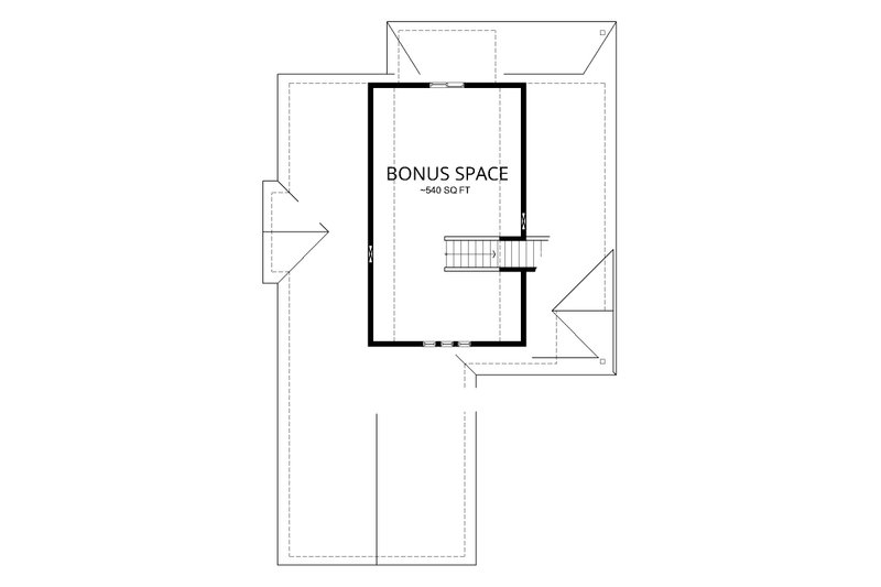 House Blueprint - Floor Plan - Upper Floor for Farmhouse House Plan #112-186 - 3 bed, 2 bath