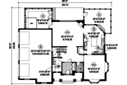 European Style House Plan - 3 Beds 2 Baths 3851 Sq/Ft Plan #25-4782 