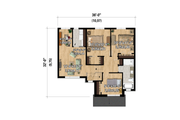 Contemporary Style House Plan - 3 Beds 1 Baths 1703 Sq/Ft Plan #25-4978 