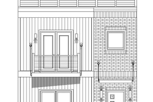 Exterior - Front Elevation 3 for Contemporary House Plan #932-317 - 3 bed, 3.5 bath