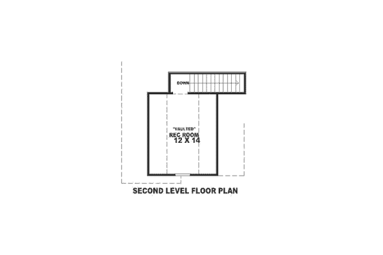 Floor Plan - Other Floor for Southern House Plan #81-219 - 3 bed, 2 bath