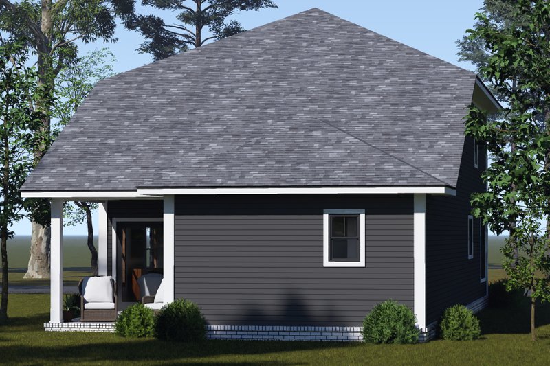 House Blueprint - Exterior - Other Elevation 4 for Modern House Plan #513-2502 - 5 bed, 3 bath