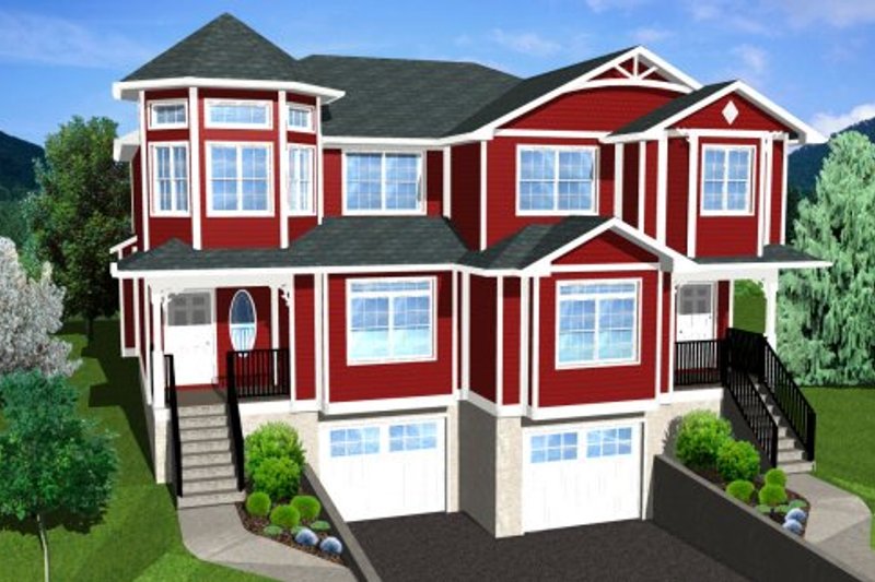 House Blueprint - Exterior - Other Elevation for Victorian House Plan #126-152 - 3 bed, 2.5 bath