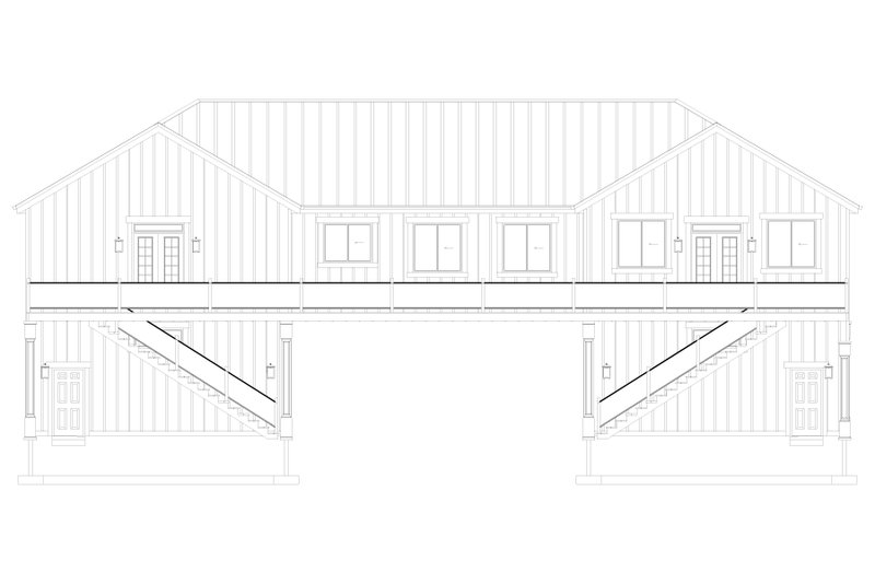 House Design - Exterior - Rear Elevation 2 for Barndominium House Plan #1060-424 - 3 bed, 2.5 bath