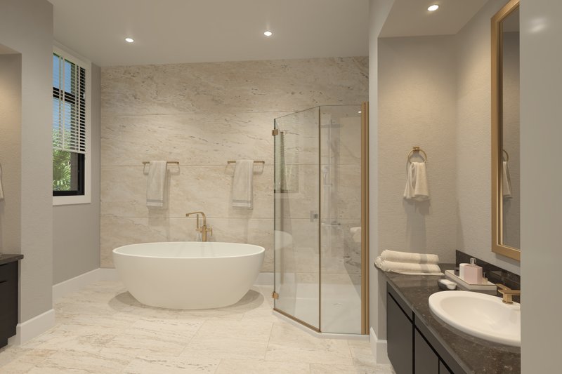 House Design - Interior - Master Bathroom for Contemporary House Plan #930-545 - 3 bed, 3.5 bath